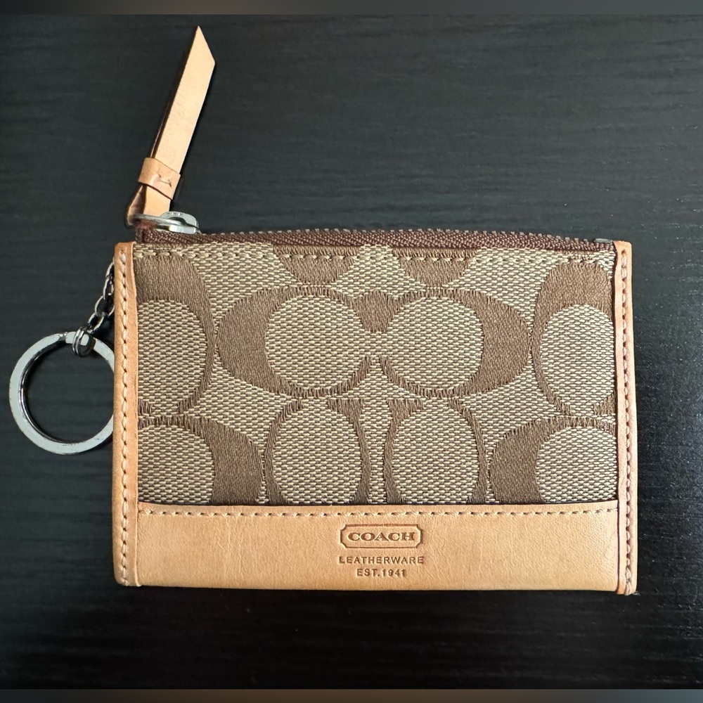 Coach change purse keychain